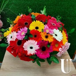 Koszyk kwiatów „39 gerber w koszyku”