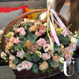 Koszyk kwiatów „Szelest Liści”