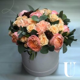 Kwiaty w pudełku „La Fleur”